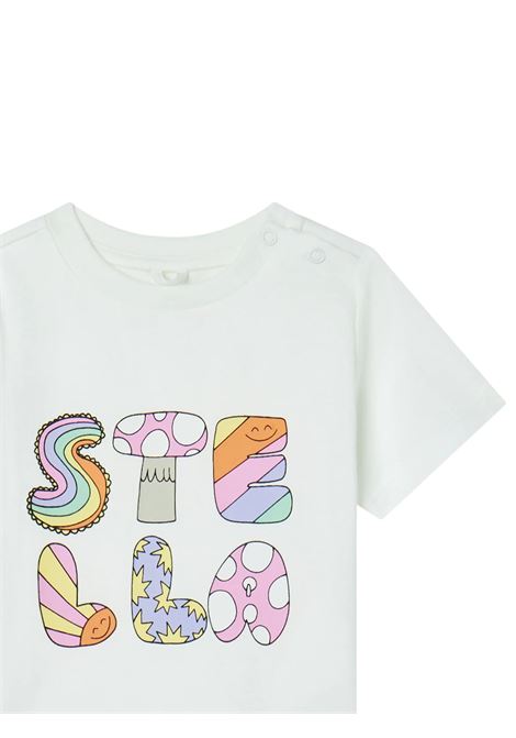 T-shirt neonata bianca in cotone STELLA MC CARTNEY | TW8021/MABIANCO